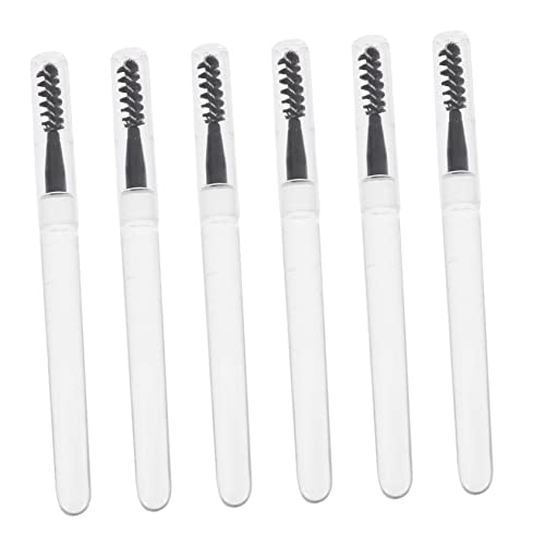 PLAFOPE 6stücke Teiliges Von Eyelash Mascara Bürsten Und Augenbrauenpinseln Ergonomische Wimpern Und Augenbrauenkämme Für Natürliches Make-up Für Frauen Mit Transparentem Griff Und von PLAFOPE