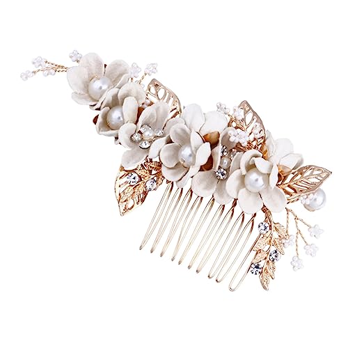 PLAFOPE Haarschmuck Für Frauen Hochzeits-haarkamm Braut-kopfschmuck Seitlicher Haarkamm Elegantes Haarteil Für Die Braut von PLAFOPE