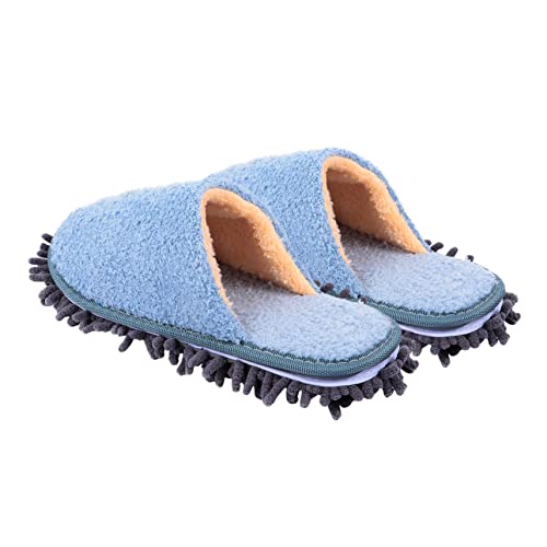 PLAFOPE 1 Paar Faule Hausschuhe Winter-slipper Warme Hausschuhe Winter Hausschuhe Bodenreinigungspantoffeln Indoor-hausschuhe Schuhe Wischen Den Boden Wischen Chenille Freizeitschuhe Damen von PLAFOPE