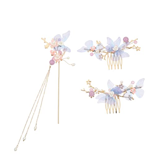 PLAFOPE Haarstab-set Traditionelle Kopfbedeckung Quaste Haarnadeln Ohrringe 3-teilig Klassisches Haar-accessoire Für Mädchen PLAFOPE Haarstab-set Traditionelle Kopfbedeckung Quaste Haarnadeln Ohrringe 3-teilig Klassisches Haar-accessoire Für Mädchen von PLAFOPE