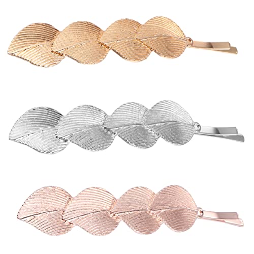 PLAFOPE Teiliges Set Haarnadeln Für Damen Haarspangen Im Blattdesign Gold Silber Roségold Haaraccessoires Für Besondere Anlässe Und Alltag von PLAFOPE