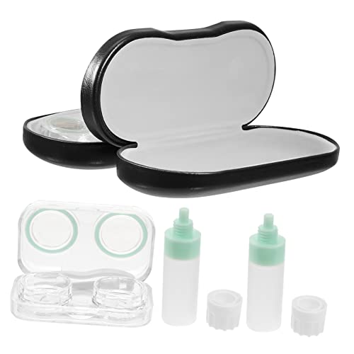 PLAFOPE 1satz Dual-use Brillenetui Elegantem Pu-Design Tragbare Aufbewahrung Für Brillen Und Linsen Pinzette Und Kompaktem Stauraum Für Reisen von PLAFOPE