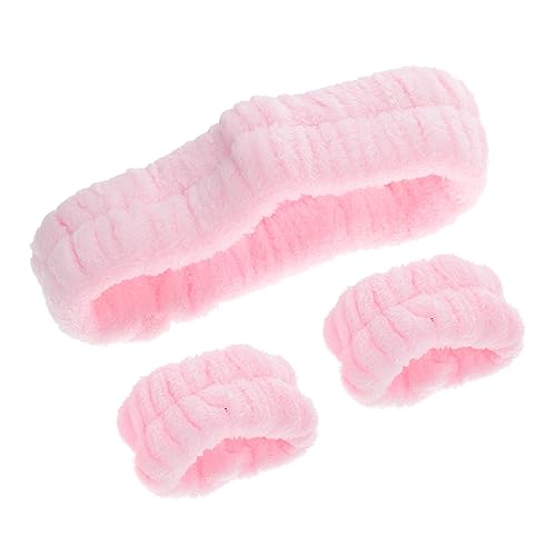 PLAFOPE 1satz Gesichtswäsche-haarband Und Wasserabsorbierenden Handgelenkbändern Hautfreundlich Dehnbar Für Make-up Und Gesichtsreinigung Für Täglichen Gebrauch von PLAFOPE