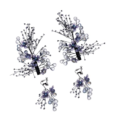 PLAFOPE Braut-haar-accessoire-set Kristall-ohrringe Haarnadeln Hochzeits-haarspangen Für Hochzeiten Und Besondere Tage PLAFOPE Braut-haar-accessoire-set Kristall-ohrringe Haarnadeln Hochzeits-haarspangen Für Hochzeiten Und Besondere Tage von PLAFOPE