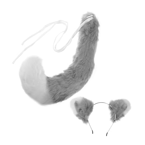 PLAFOPE Pelzige Tier Ohren Stirnband Prop Tier Cosplay Kostüm Requisiten Für Halloween Party Dekoration von PLAFOPE