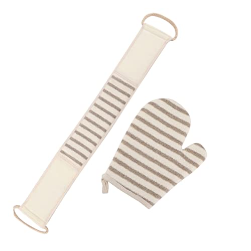 PLAFOPE 1satz Home Use Towel Mitt Badekosmetik Peeling-set Für Sanfte Hautreinigung Und Exfoliation Teiliges Handtuch Und Handschuh-set Für Beine Und Körperpflege von PLAFOPE