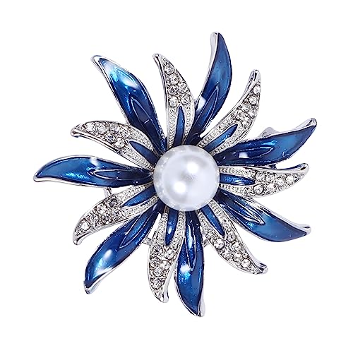 PLAFOPE 1 Stück Blumenbrosche Legierung Vielseitige Anstecknadel für Hochzeiten Partys und Alltagskleidung als Modisches Accessoire für Damen und Mädchen von PLAFOPE