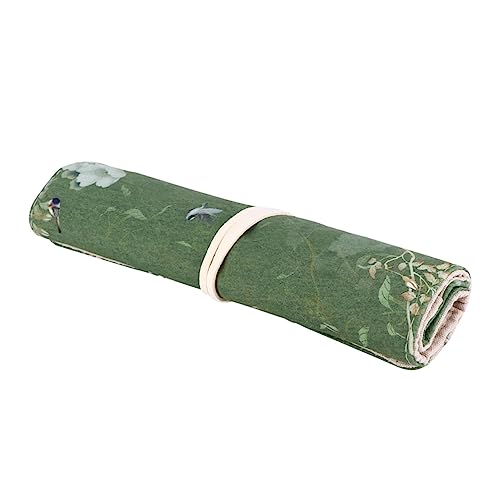 PLAFOPE Schreibwarenetui Im ​​Retro-Stil Grünes Federmäppchen Stifttasche Glatte Uhrentasche Für Die Reiseschule von PLAFOPE