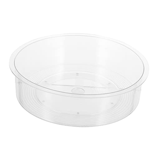PLAFOPE Drehbare Make-up-aufbewahrungsbox Transparenter Kosmetik-organizer Für Einfache Erreichbarkeit Platzsparendes Regal Für Badezimmer Küche Und von PLAFOPE