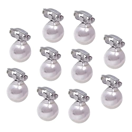 PLAFOPE 10 Stück Mini-haarspangen Für Mädchen Haarperlen Zopfspangen Schnappclips Haar-künstliche Mini-birnen Für Bräute Haar-accessoires Für Mädchen von PLAFOPE