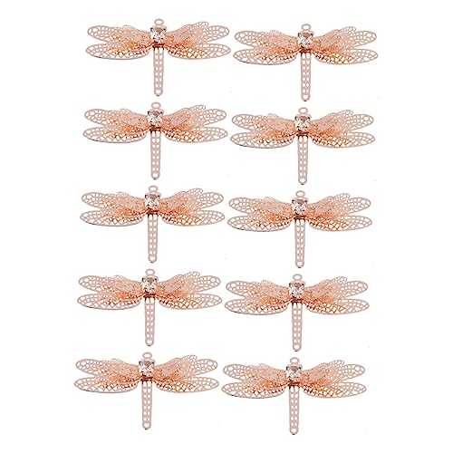PLAFOPE 10 Stück Haarnadel Strass Libelle Selbstgemacht Haarklammern Kopfschmuck Bastelbedarf Für Frauen Und Mädchen Mittelgroß Leicht Langlebig von PLAFOPE