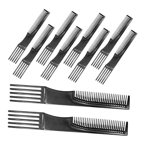 PLAFOPE 10 Stück Teiliges Multifunktionaler Haarkämme aus Kunststoff Professionell Antistatisch Bequem für Damen und Herren für Haarstyling Bartpflege und Friseursalongebrauch von PLAFOPE