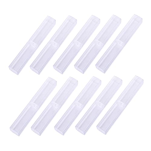 PLAFOPE 10stücke Pack Transparente Stiftboxen Design Aufbewahrungsboxen Für Stifte Schreibwaren Für Schüler Und Berufstätige von PLAFOPE