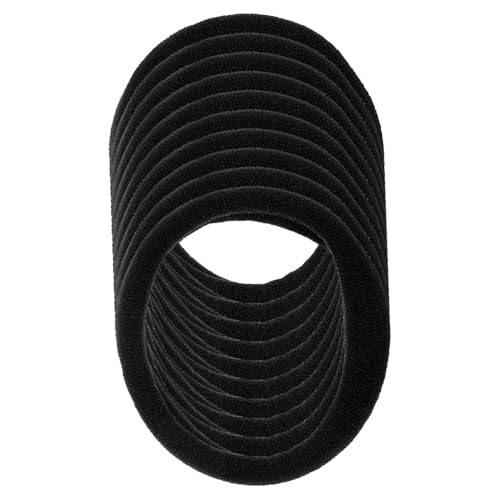 PLAFOPE 100 Stück Elastische Haargummis für Damen und Mädchen Nahtlose Schwarze Haarbänder mit Hoher Dehnbarkeit Schonend für Mittleres und Dickes Haar Robust und Einfach zu Tragen von PLAFOPE