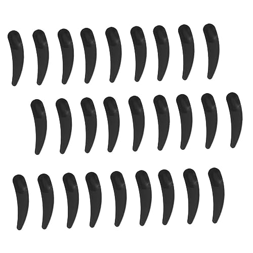 PLAFOPE 100 Stück Kosmetikspatel für Gesichtscreme und Masken Kleine Schwarze Löffel zum Präzisen Auftragen und Portionieren Leichtes Tragbares Make-up Tool für Cremes Augenpflege und von PLAFOPE