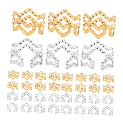 PLAFOPE 100 Stück Teiliges Dreadlocks Haar Schmuck aus Leichtem Goldene und Silberne Haar Manschetten für Zöpfe und Dreadlocks Vielseitig als Haarperlen und Schmuck für Frauen und Männer von PLAFOPE
