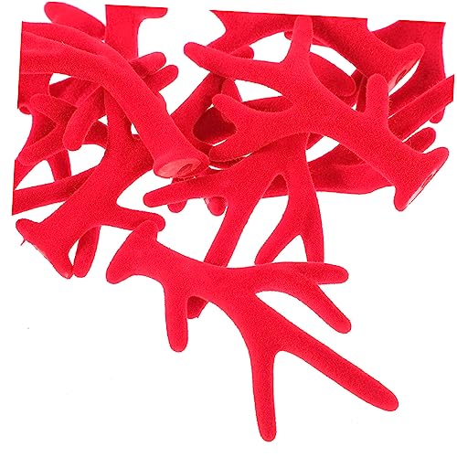 PLAFOPE 100 Stücke Kunststoff Deer Geweih Haarband Zubehör Decor Elemente Für Weihnachten Kopfschmuck von PLAFOPE