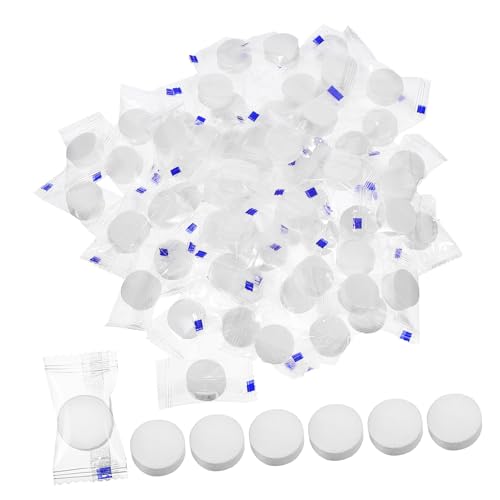PLAFOPE Komprimiertes Handtuch 100 Stück Mini-Münztuch aus Baumwolle zum Entfernen von Gesicht Händen und Make-up für Reisen und Sport von PLAFOPE