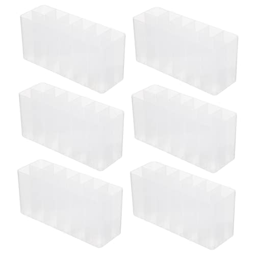 PLAFOPE Markierstifthalter 10er-Set Weiße Solide Stifteboxen Stabiles Pp-Material Vielseitig Verwendbarer Schreibtisch-Organizer Bleistiftbehälter Büro-schreibwarenhalter von PLAFOPE
