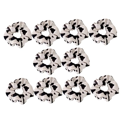 PLAFOPE 10stücke Mädchen Kuh Muster Haar Seile Pferdeschwanz Haarbänder Elastische Haargummis von PLAFOPE