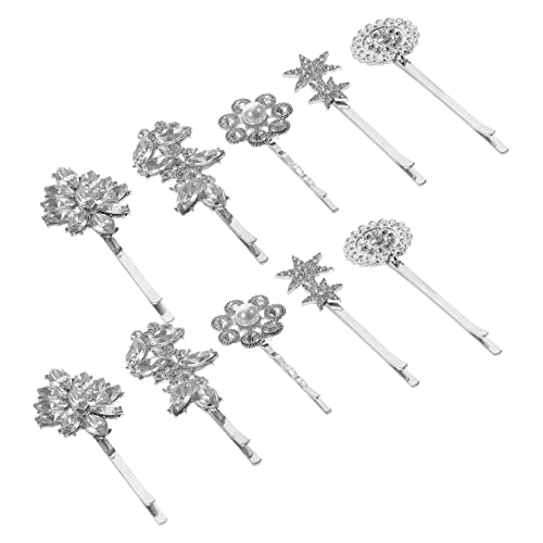 PLAFOPE 10stücke Strass Haarnadeln Für Damen Hochzeit Braut Haarspangen Vintage Haaraccessoires Mit Kristallen Für Verschiedene Frisuren von PLAFOPE