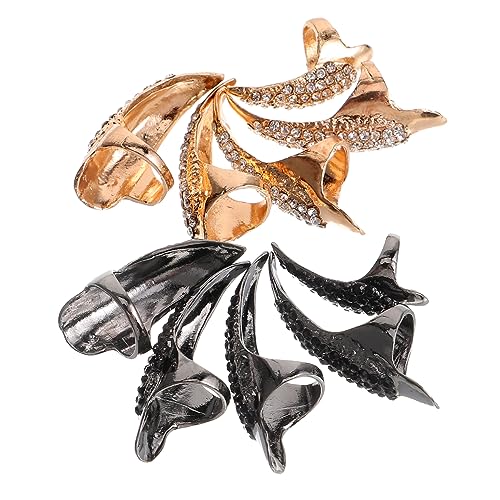 PLAFOPE 10st Halloween-teufelsring Adlerfingernagel Nagelkralle Für Männer Rock Scharnierring Falscher Nagel Voller Fingerring Fingerkuppe Gotische Fingerklauen Volle Fingerringe Legierung von PLAFOPE