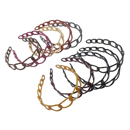 PLAFOPE 10stücke Kreative Kettenglieder Stirnband Mode Klapp Kopfstück Damen Kopfschmuck von PLAFOPE