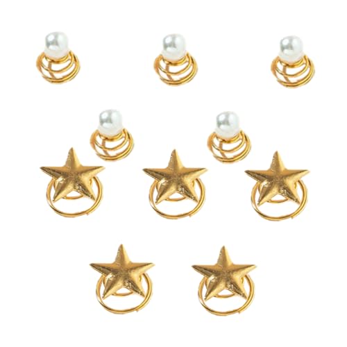 PLAFOPE 10 Stück Hochzeit Haarspiralen Spirale Haarspangen Aus Perlen Und Strass Brauthaarzubehör Für Frauen Hochzeits Haarschmuck Elegant Und Auffällig von PLAFOPE