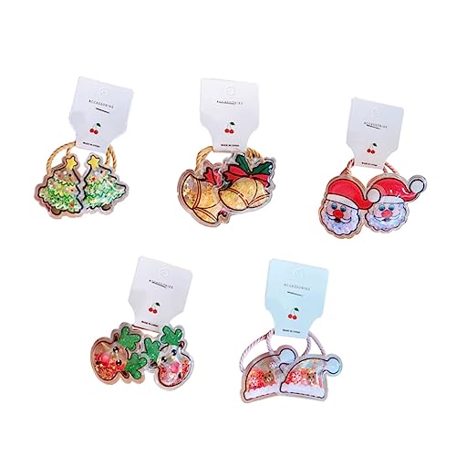 PLAFOPE 10stücke Teiliges Niedlicher Weihnachts-haarbänder Elastische Haargummis Mit Festlichem Design Für Partys Fototermine Und Besondere Anlässe Für Mädchen von PLAFOPE