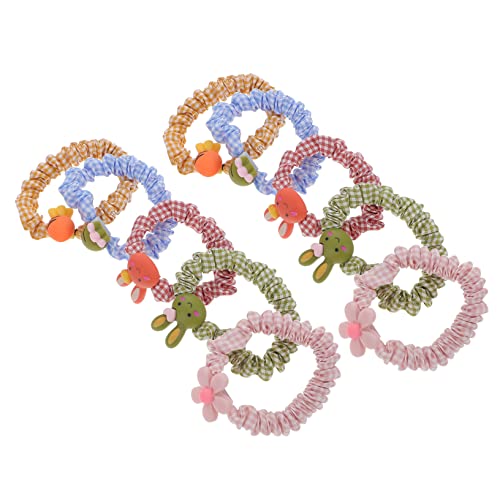 PLAFOPE 10stücke Elastische Haarseile Pferdeschwanzhalter Haarschmuck Für Mädchen Frauen Waschbar Bruchsicher Scrunchies Zur Haarbefestigung Für Alltag Und Partys von PLAFOPE