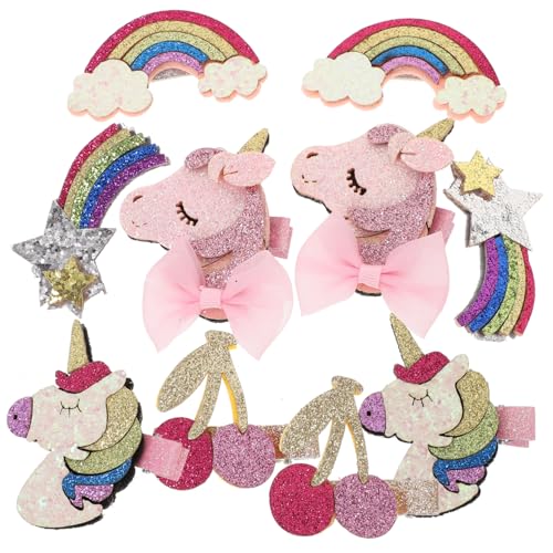 PLAFOPE 10stücke Glitzer Haarspangen Mit Pailletten in Verschiedenen Formen Und Farben Langlebiges Material Geeignet Für Kleine Mädchen Und Junge Mädchen Als Haarschmuck Oder Geschenk von PLAFOPE