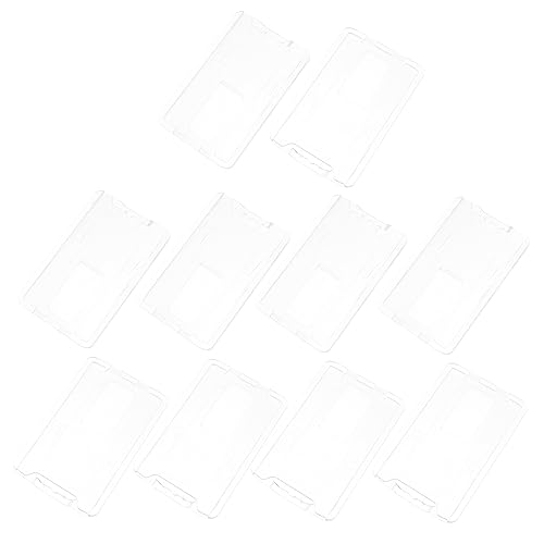 PLAFOPE 10stücke Halterhülle Aus Kunststoff Kredithalter Mit Ausweisschutz VIP-Halter Und Einkaufshalter Für Visitenkarten Und Kreditkarten Robust Und Wasserfest von PLAFOPE