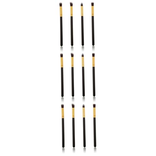 PLAFOPE 12 Pcs Reise-freundliche Lidschatten Pinsel Set Make-up Kit Weiche Rosshaar 6-in-1 Für von PLAFOPE