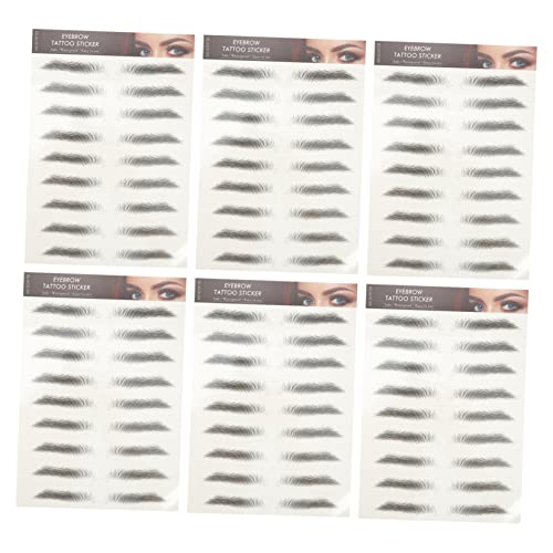 PLAFOPE 12stücke Augenbrauen Aufkleber Wasserfest Temporär Augenbrauen Tattoos Make-up Aufkleber Professionelle Skills von PLAFOPE