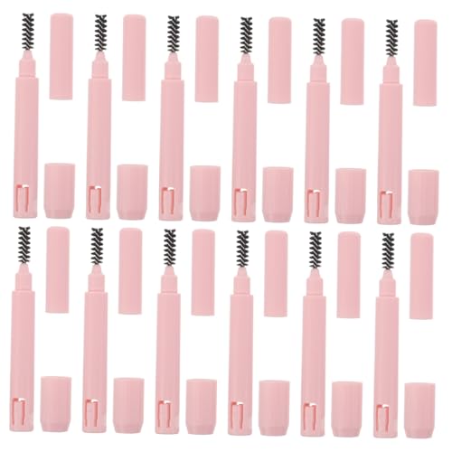 PLAFOPE 12 Stück Augenbrauenstift-Verlängerung Verlängerung für Augenbrauenstifte Halter für Augenbrauenstifte Auxiliärwerkzeug für Augenbrauen Stiftverlängerungshülse Abs Rosa von PLAFOPE