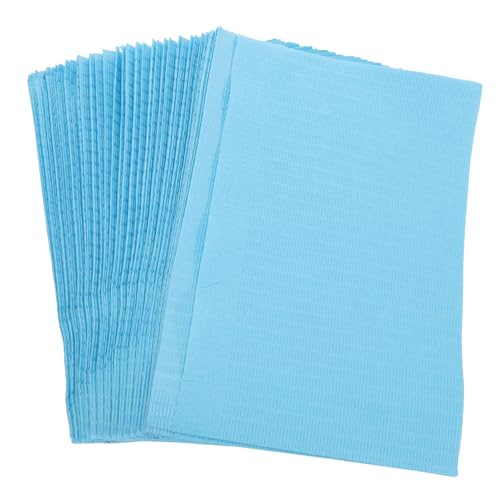 PLAFOPE 125 Stück Wasserabweisende Einweg Maniküre Tischdecke Blau Einmal Nagelkunst Matte für Beauty Salon Spa Zuhause von PLAFOPE