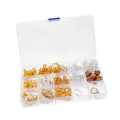 PLAFOPE 158-teiliges Dreadlock-haarmanschetten-set Aus Metall Flechtschmuck-set Haarschmuck Für Damen Und Herren PLAFOPE 158-teiliges Dreadlock-haarmanschetten-set Aus Metall Flechtschmuck-set Haarschmuck Für Damen Und Herren von PLAFOPE