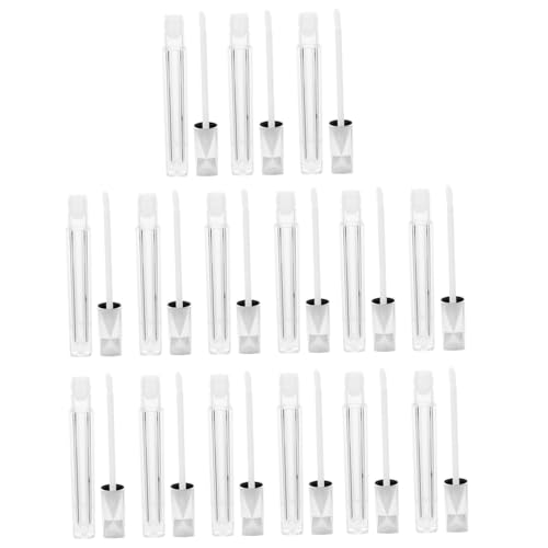 PLAFOPE 15stücke Leere Lip Gloss Röhrchen Nachfüllbare Behälter Für Lippenfarbe Und Lippenbalsam Transparent Mit Silberner Kappe Für Lippenpflege Und Kreative Projekte von PLAFOPE