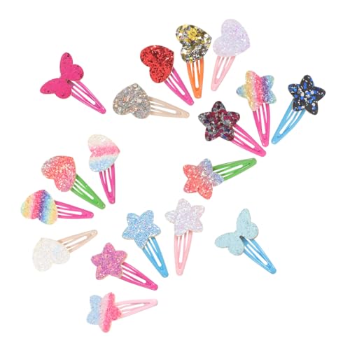 PLAFOPE 18stücke Teiliges Mädchen-haarspangen Mit Herzen Und Sternen Süße Haarklammern Für Mädchen Für Alltags Und Festtagsfrisuren von PLAFOPE