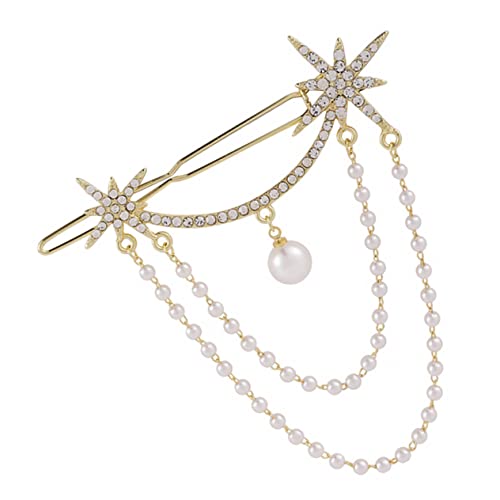 PLAFOPE Strass Kette Clip Haar Snap Clips Haarnadel Mädchen Haarnadel Modische Haar Zubehör von PLAFOPE