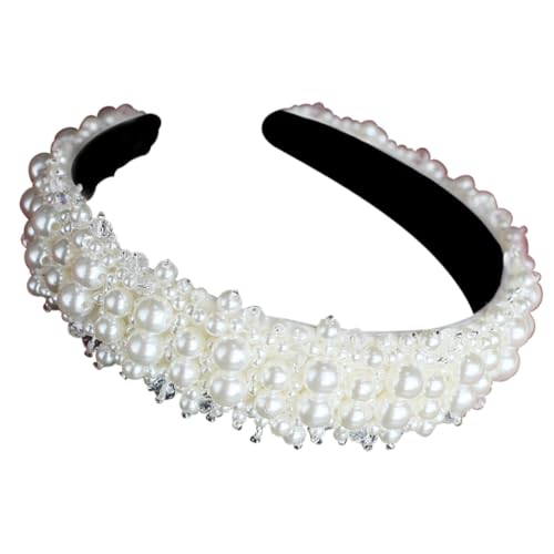 PLAFOPE Perlen Haarband Für Frauen Zartes Haar Schmuck Stilvolles Haar Zubehör Hochzeit Perlen Haarband Leicht Und Bequem von PLAFOPE