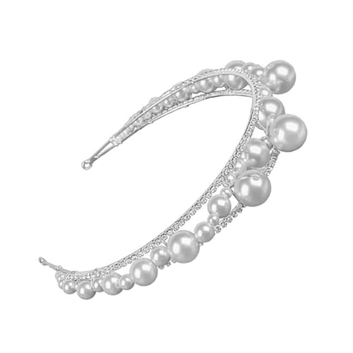 PLAFOPE 1stück Perlen-haarband Für Damen Chic Haarschmuck Mit -inlay Für Hochzeiten Und Besondere Anlässe Strapazierfähiges Und Zeitloses Design Für Einen Unvergesslichen Look von PLAFOPE