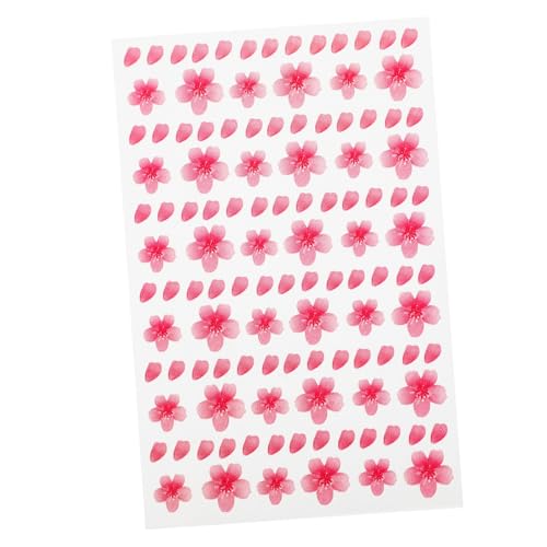 PLAFOPE 1blatt Cherry Blossom Gesicht Aufkleber Makeup Sticker Für Kreative Kunstprojekte Selbstklebend Romantisches Design Für Partys Und Besondere Anlässe von PLAFOPE