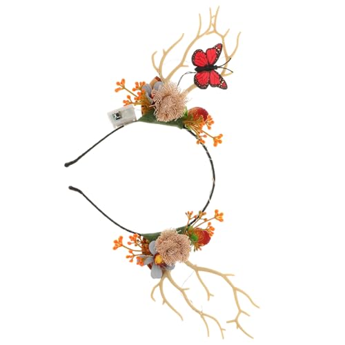 PLAFOPE Entzückender Weihnachtsparty-kopfschmuck Geweih-haarband Weihnachtselemente Für Frauen Zufällige Farbe von PLAFOPE