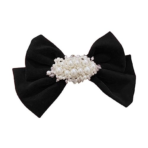 PLAFOPE Haarschmuck Mit Perlen Und Schleife Clip-kopfschmuck Für Mädchen Und Frauen Einfaches Und Modisches Haar-zubehör Für Hochzeit Party Und Alltag von PLAFOPE