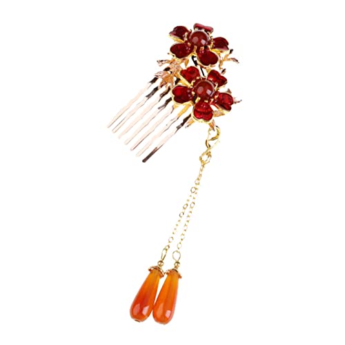 PLAFOPE Haarkamm Mit Quaste Hochzeit Braut Haarschmuck Frauen Kopf Ornament Tuck Kamm Hochzeit Haar Schmuck Braut Haarschmuck Kopfschmuck von PLAFOPE