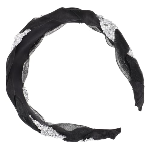 PLAFOPE Modisches Stirnband Breites Haarband Strass-stirnband Kopfschmuck Für Damenparty von PLAFOPE