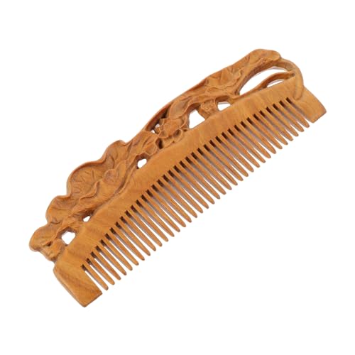 PLAFOPE 1stück Holzhaarkamm Aus Natürlichem Sandelholz Dekorativer Kamm Für Friseursalons Und Täglichen Gebrauch Zur Haarentwirrung Und Pflege Für Frauen Und Männer von PLAFOPE