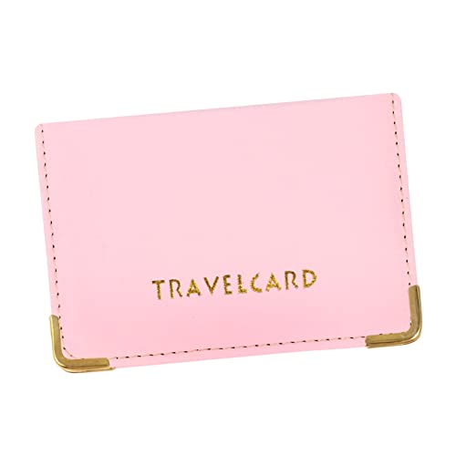 PLAFOPE Kreditkartenhülle Aus Pu Leder Pink Schutzhülle Für Bankkarten Ausweishülle Mit Multi Gitter Design Für Reisen Und Büro von PLAFOPE