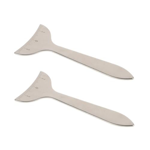 PLAFOPE 2 Pcs Eyeliner Guide Eye Socket Messwerkzeug Augenkontur Messung Lineal Eye Sockel Messung Lineal Pupillary Distanz Lineal Für Make -up von PLAFOPE
